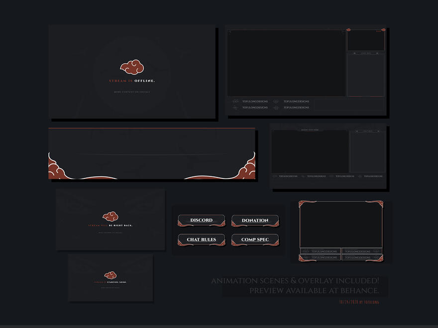 Red Black Cloud Designs