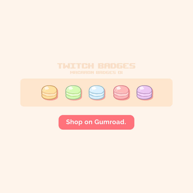 Macaron Badges